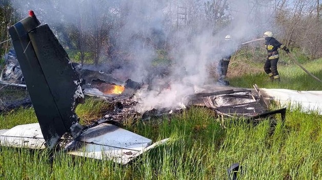 Сын разбился на самолёте отца. Появилось видео авиакатастрофы в Днепре